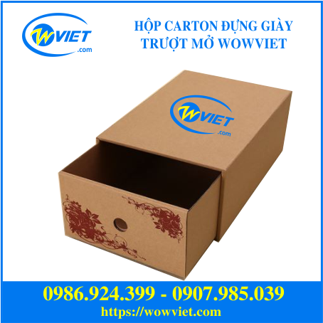 hộp carton cho giày cao cấp
