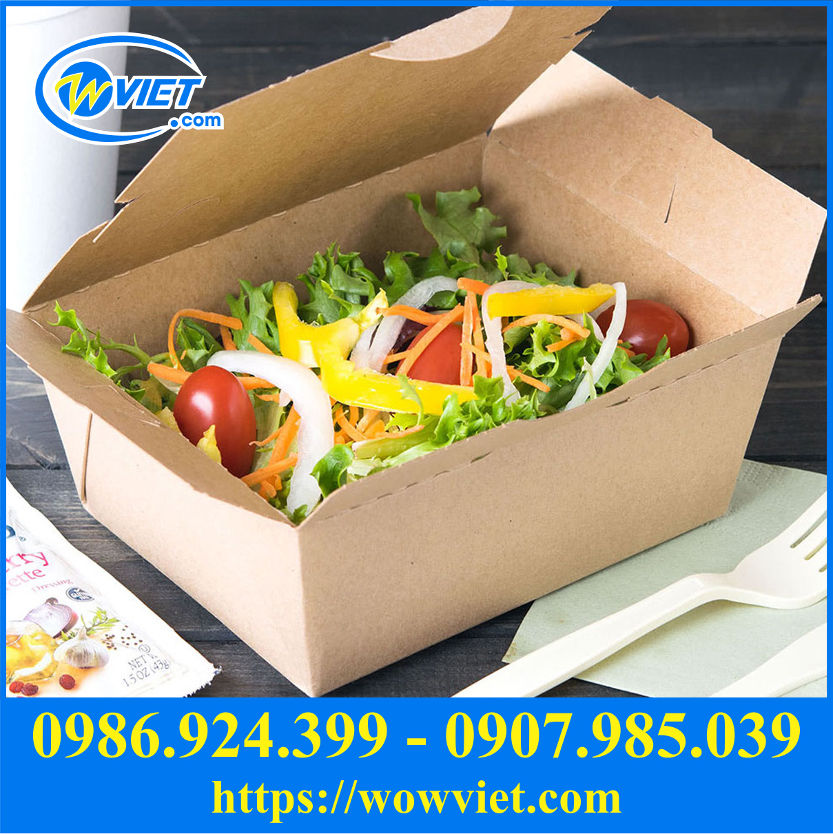 hop dung salad mang ve