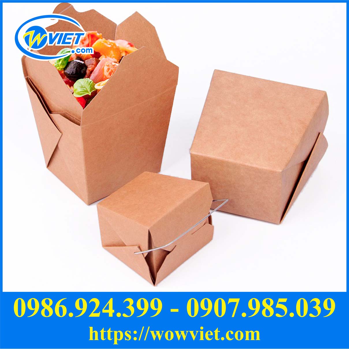 hop giay dung do an mang di