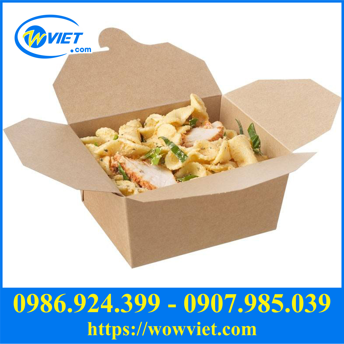 hop giay dung do an nong