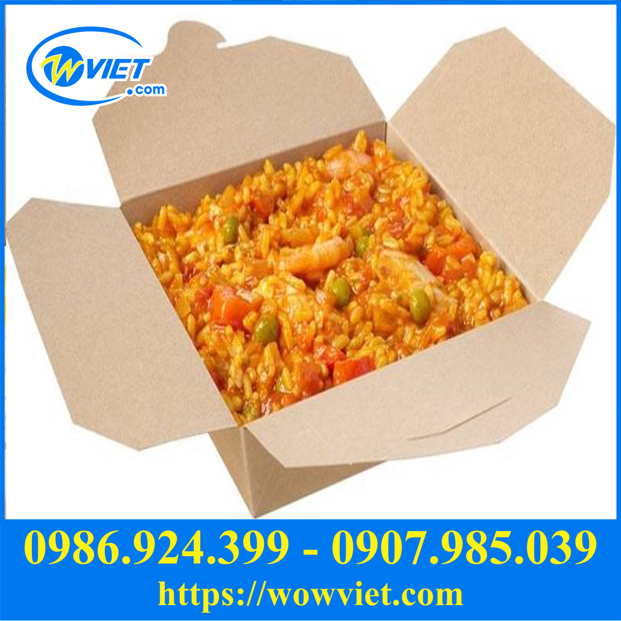 hop giay dung thuc an nong