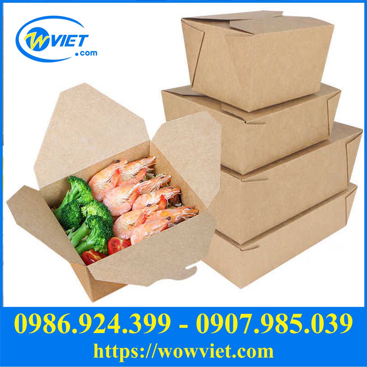 hop giay dung thuc an nong