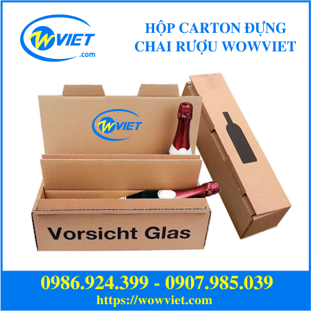 hộp carton đựng chai rượu wowviet hộp carton đựng chai rượu wowviet