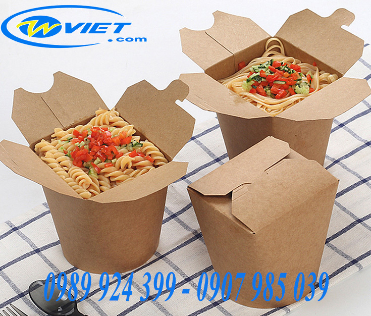 hop dung thuc an bang giay