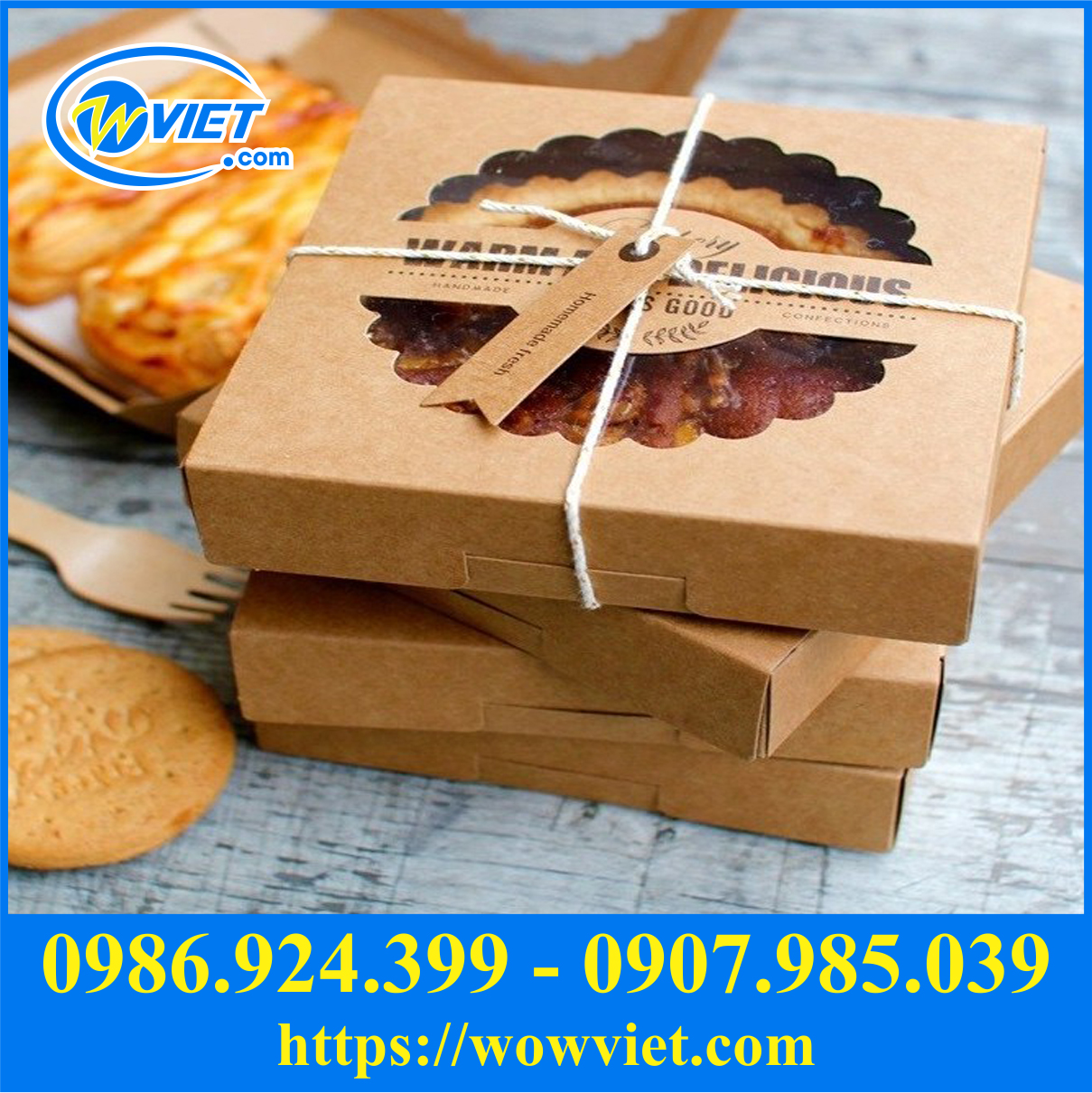 hop giay dung banh pizza