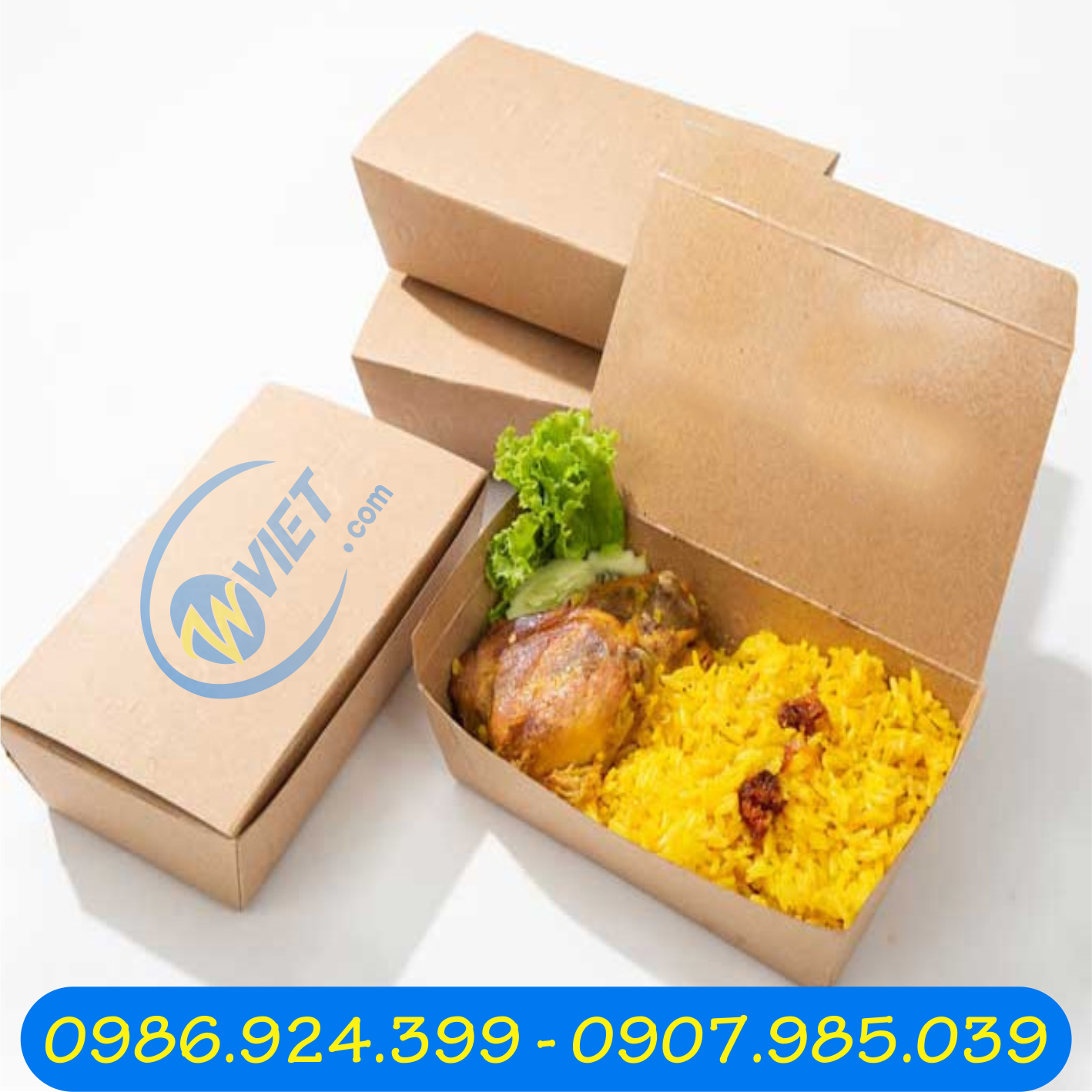 hop giay dung do an mang di