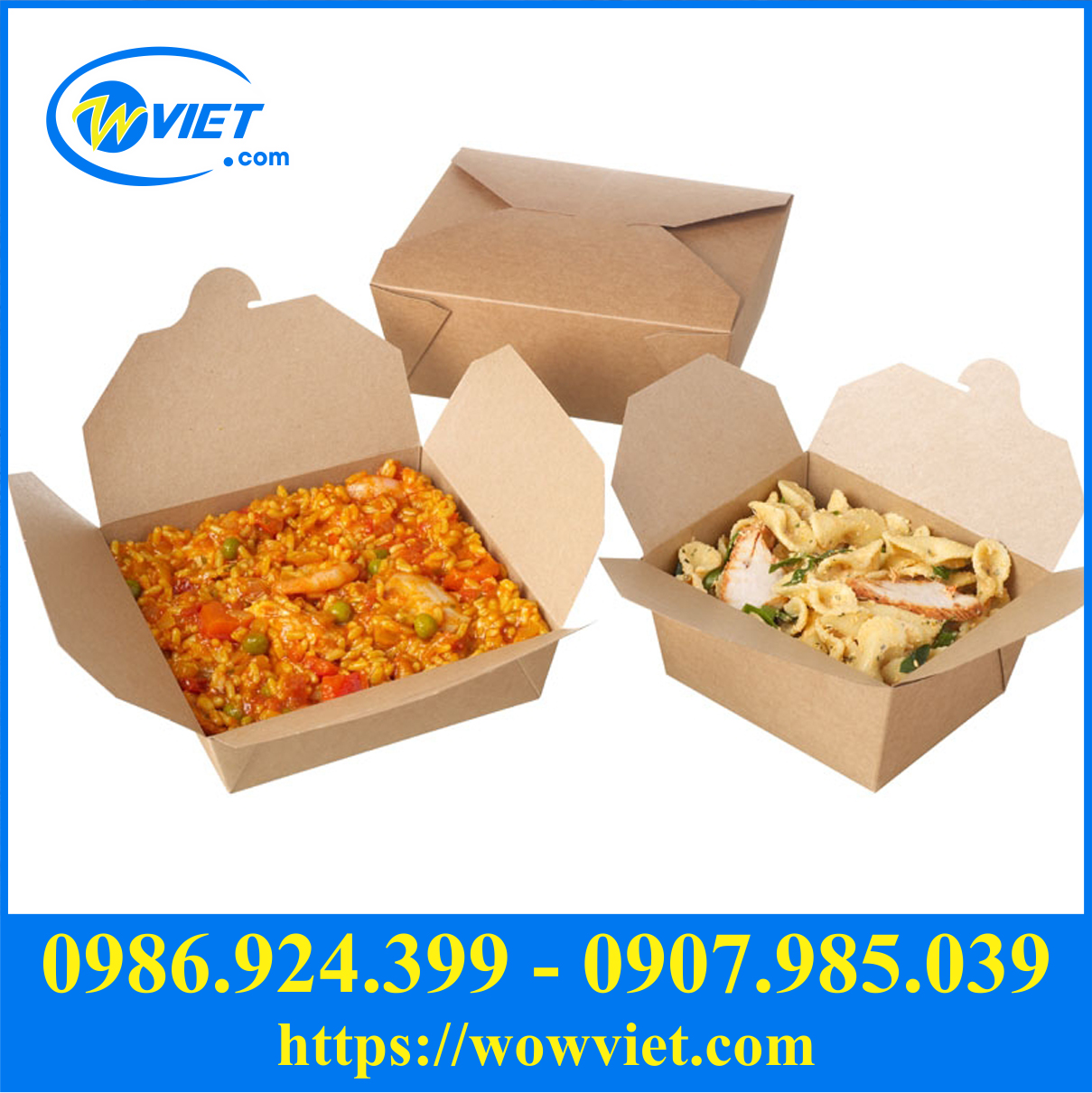 hop giay dung thuc an nong