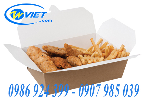 hop giay dung thuc an nong