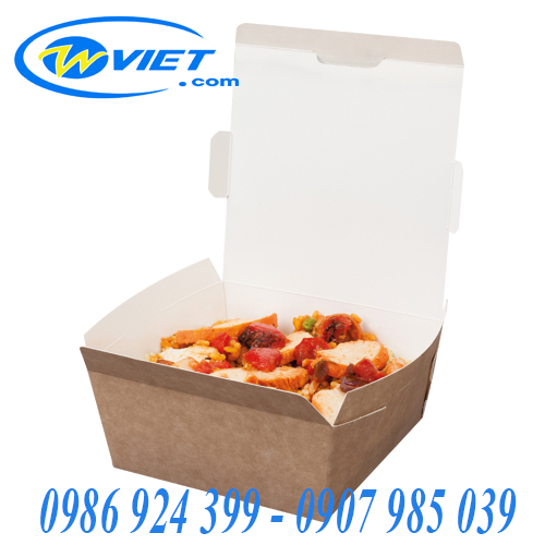 hop giay dung thuc an nong