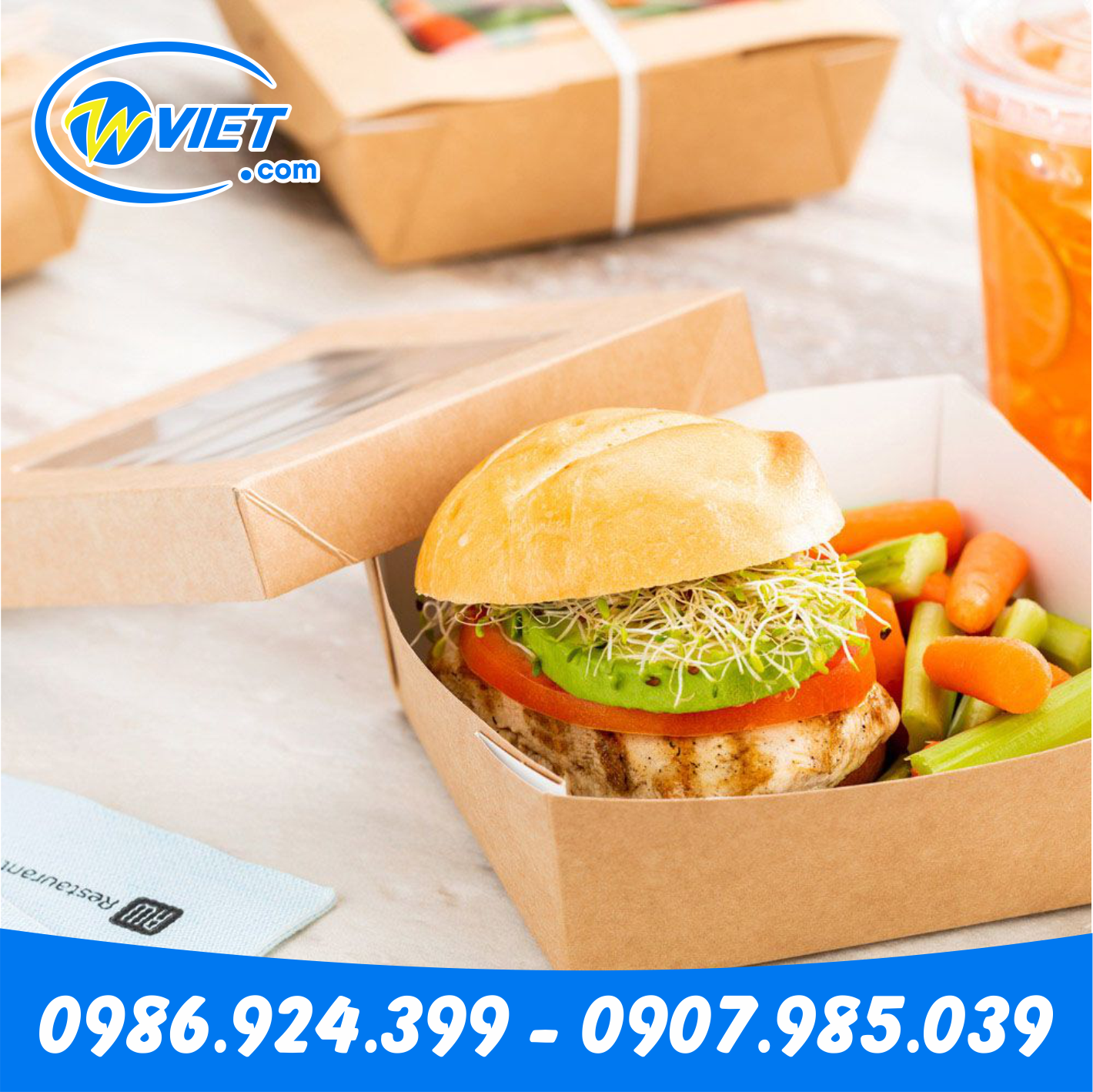 hop giay dung thuc an nhanh tphcm