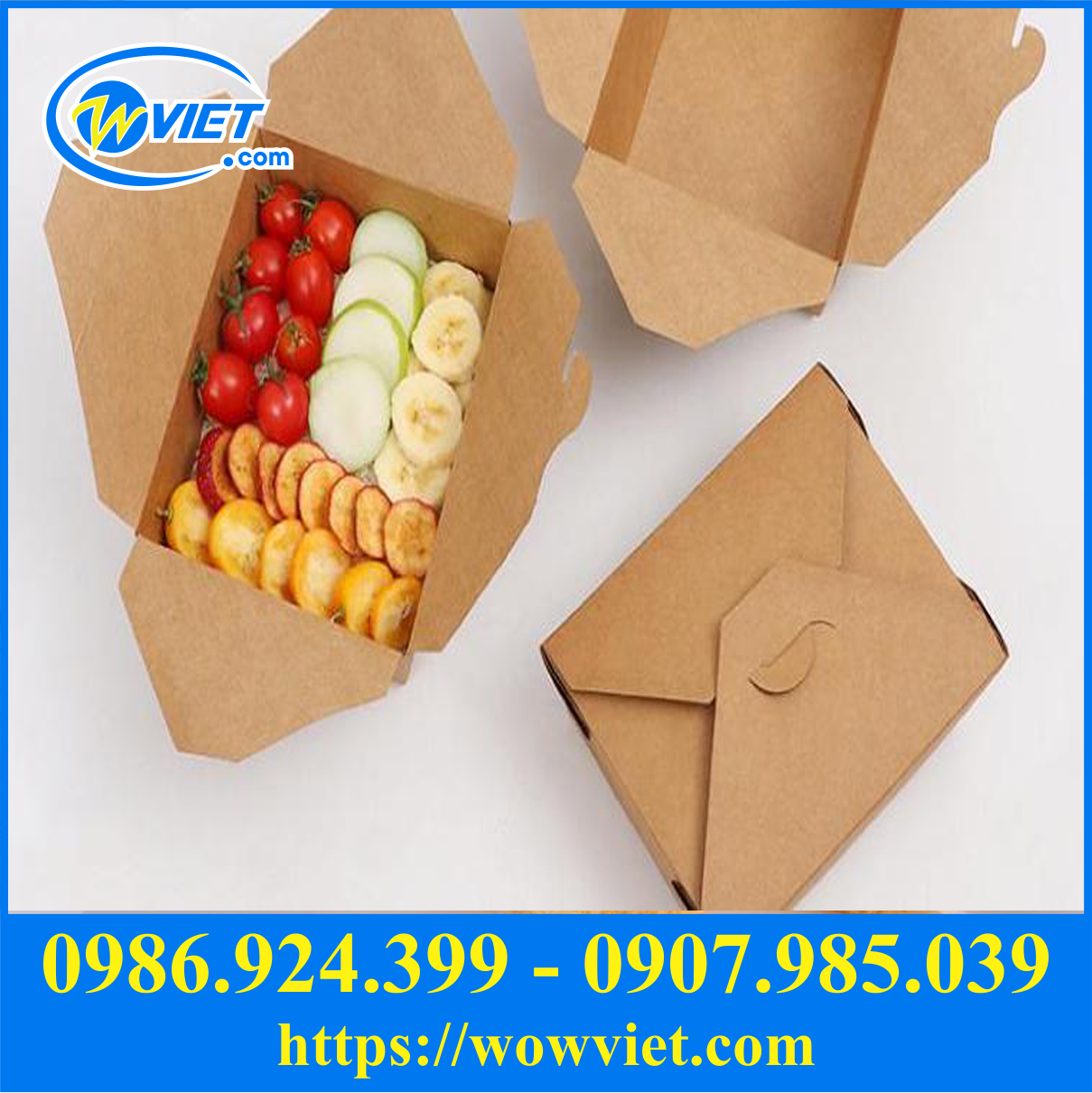 hop giay dung trai cay mang di