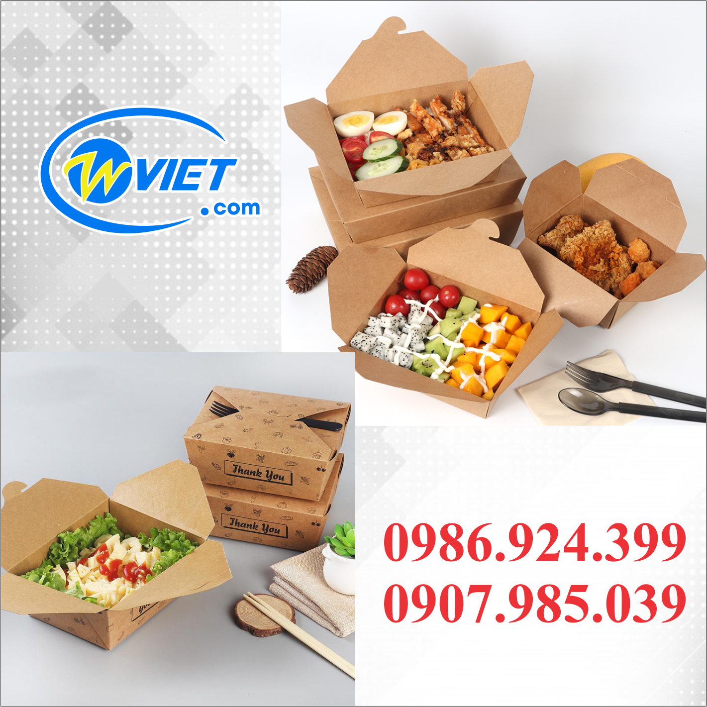 hop giay kraft dung thuc an