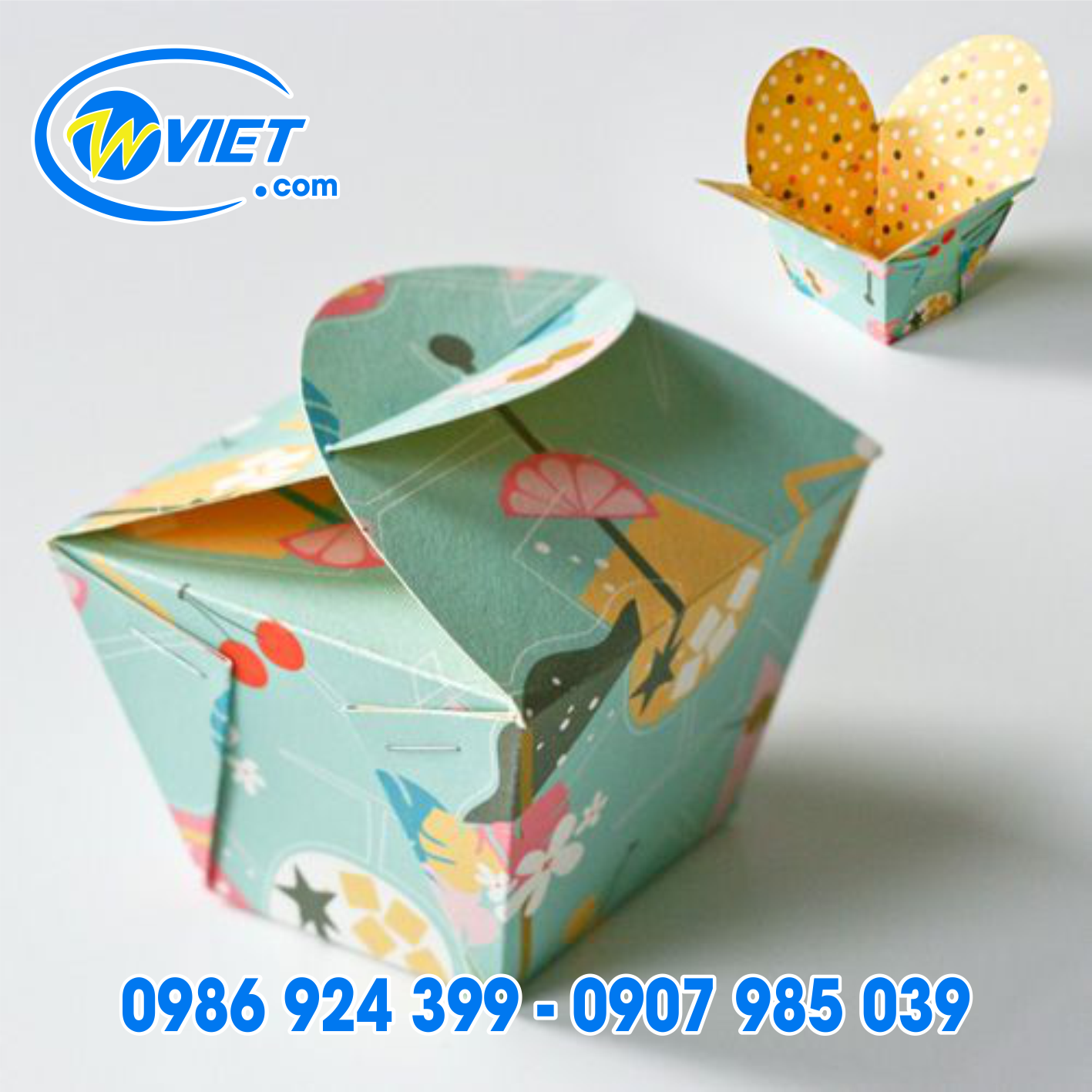 hop giay vuong dung thuc an