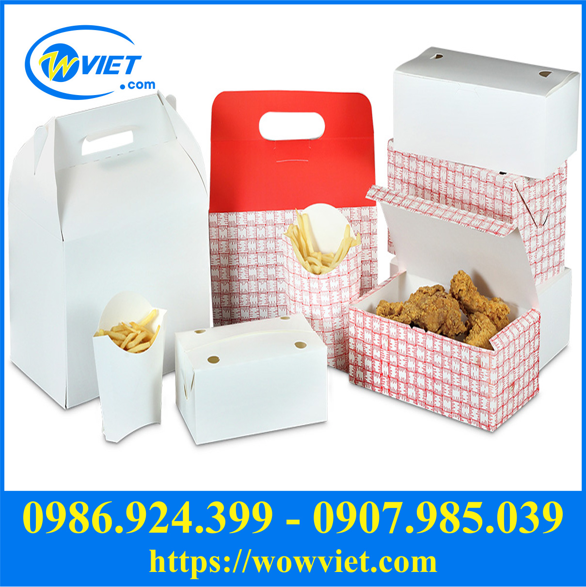 hop giay dung do an nhanh