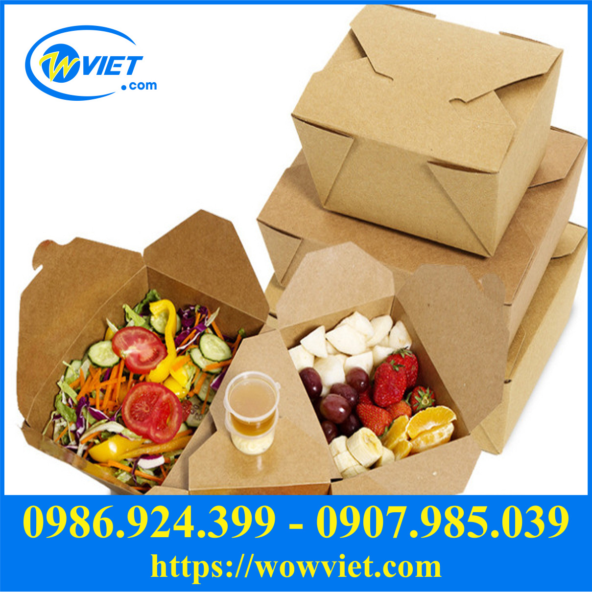 hop giay dung do an nhanh