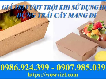 GIÁ TRỊ VƯỢT TRỘI KHI SỬ DỤNG HỘP GIẤY ĐỰNG TRÁI CÂY MANG ĐI