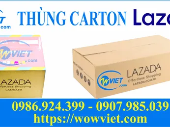 THÙNG CARTON LAZADA PHỤC VỤ THƯƠNG MẠI ĐIỆN TỬ