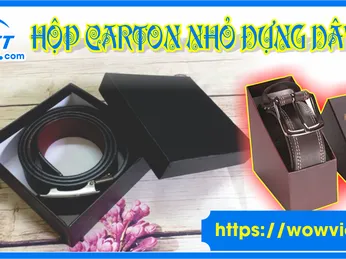 HỘP CARTON NHỎ ĐỰNG DÂY NỊT – LỊCH LÃM ĐẾN TỪNG CHI TIẾT