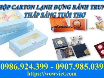 HỘP CARTON LẠNH ĐỰNG BÁNH TRUNG THU – THẮP SÁNG TUỔI THƠ