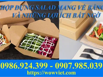 HỘP ĐỰNG SALAD MANG VỀ BẰNG GIẤY VÀ NHỮNG LỢI ÍCH BẤT NGỜ