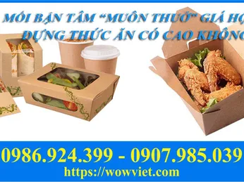 MỐI BẬN TÂM “MUÔN THUỞ” GIÁ HỘP GIẤY ĐỰNG THỨC ĂN CÓ ĐẮT KHÔNG? 