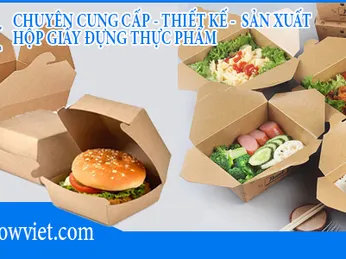 HỘP GIẤY ĐỰNG THỨC ĂN