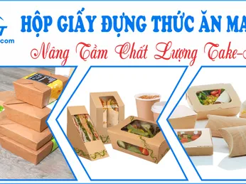 HỘP GIẤY ĐỰNG THỨC ĂN MANG ĐI NÂNG TẦM CHẤT LƯỢNG TAKE - AWAY