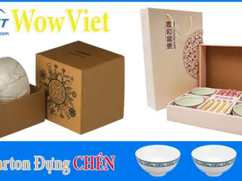 THÙNG CARTON CHẤT LƯỢNG ĐỰNG CHÉN GIÁ ƯU ĐÃI