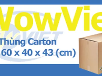 Thùng Carton Size 60 x 40 x 43 (cm) Mới 100%