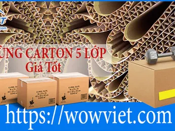 Thùng giấy carton 5 lớp giá rẻ