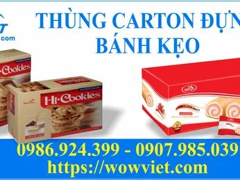 SIÊU BẮT MẮT VỚI THÙNG CARTON ĐỰNG BÁNH KẸO