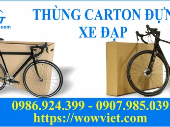 LÝ DO CHỌN THÙNG CARTON ĐỰNG XE ĐẠP VÀ PHỤ TÙNG XE ĐẠP