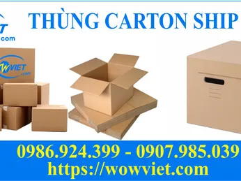 THÙNG CARTON SHIP COD - GIAO HÀNG NHANH CHÓNG