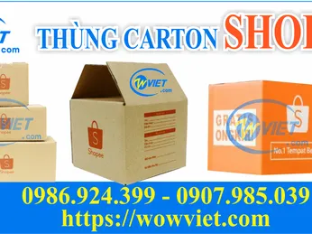 THÙNG CARTON PHỤC VỤ SHOPEE VỚI ĐỦ KÍCH CỠ ĐA DẠNG