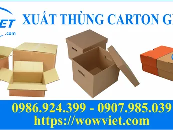 XUẤT THÙNG CARTON GIÁ TỐT – CHẤT LƯỢNG – UY TÍN