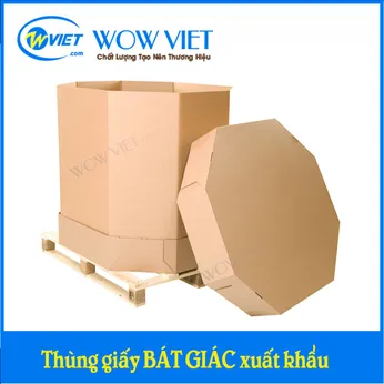 Thùng giấy bát giác xuất khẩu