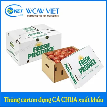 Thùng carton đựng cà chua xuất khẩu