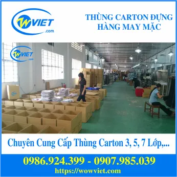 Thùng carton đựng hàng may mặc