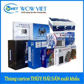 Thùng carton đựng thủy hải sản xuất khẩu