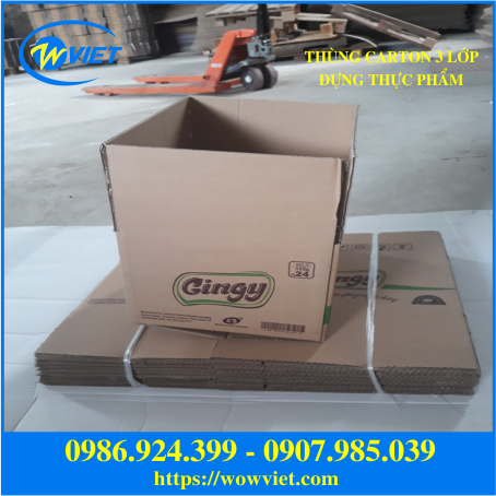 thùng carton 3 lớp đựng thực phẩm Wowviet thùng carton 3 lớp đựng thực phẩm Wowviet