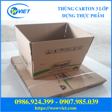 thùng carton 3 lớp đựng thực phẩm Wowviet1 thùng carton 3 lớp đựng thực phẩm Wowviet1