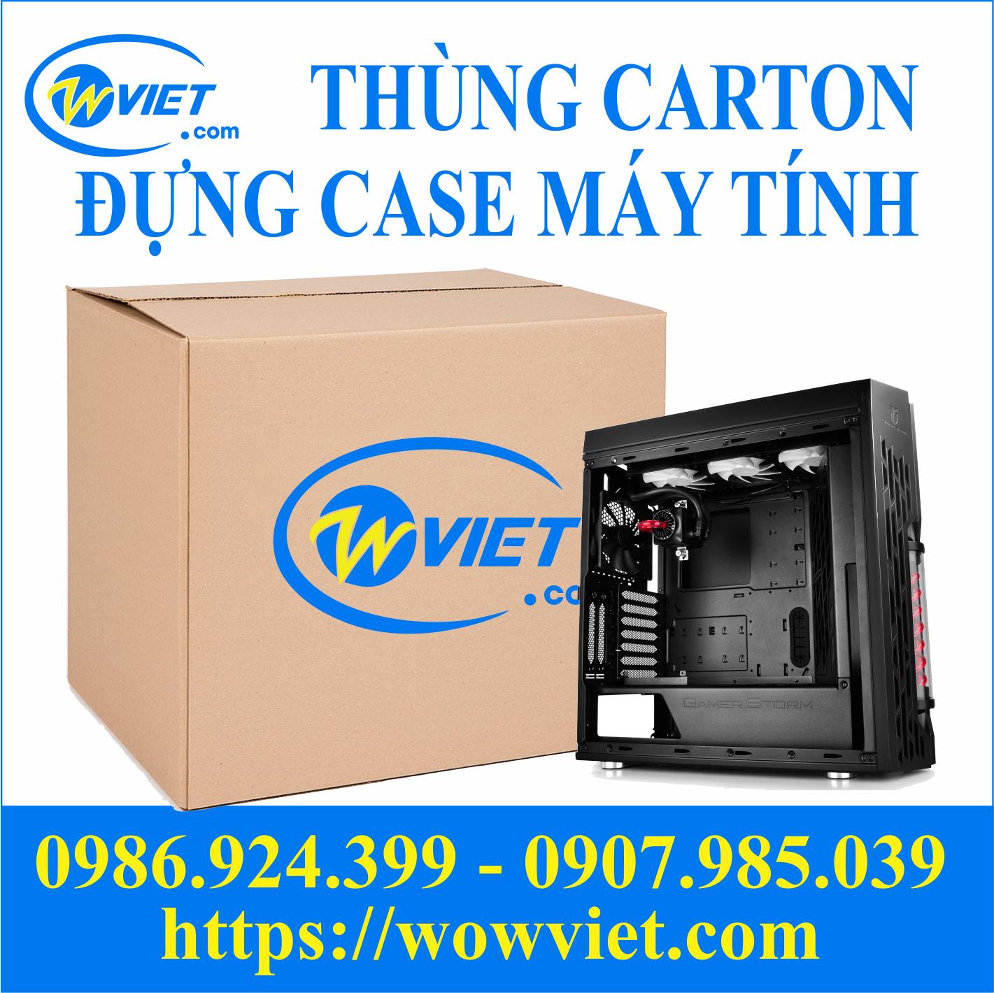 thùng carton đựng case máy tính