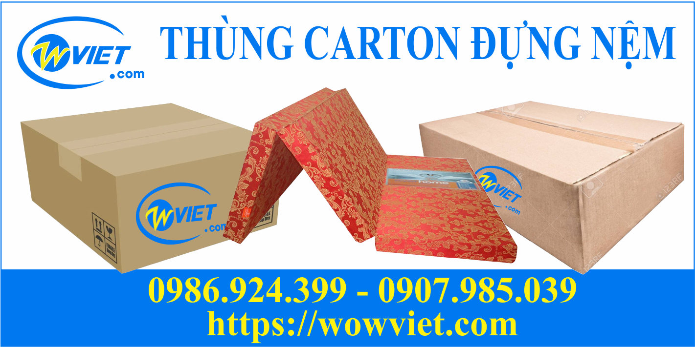 thùng carton đựng nệm