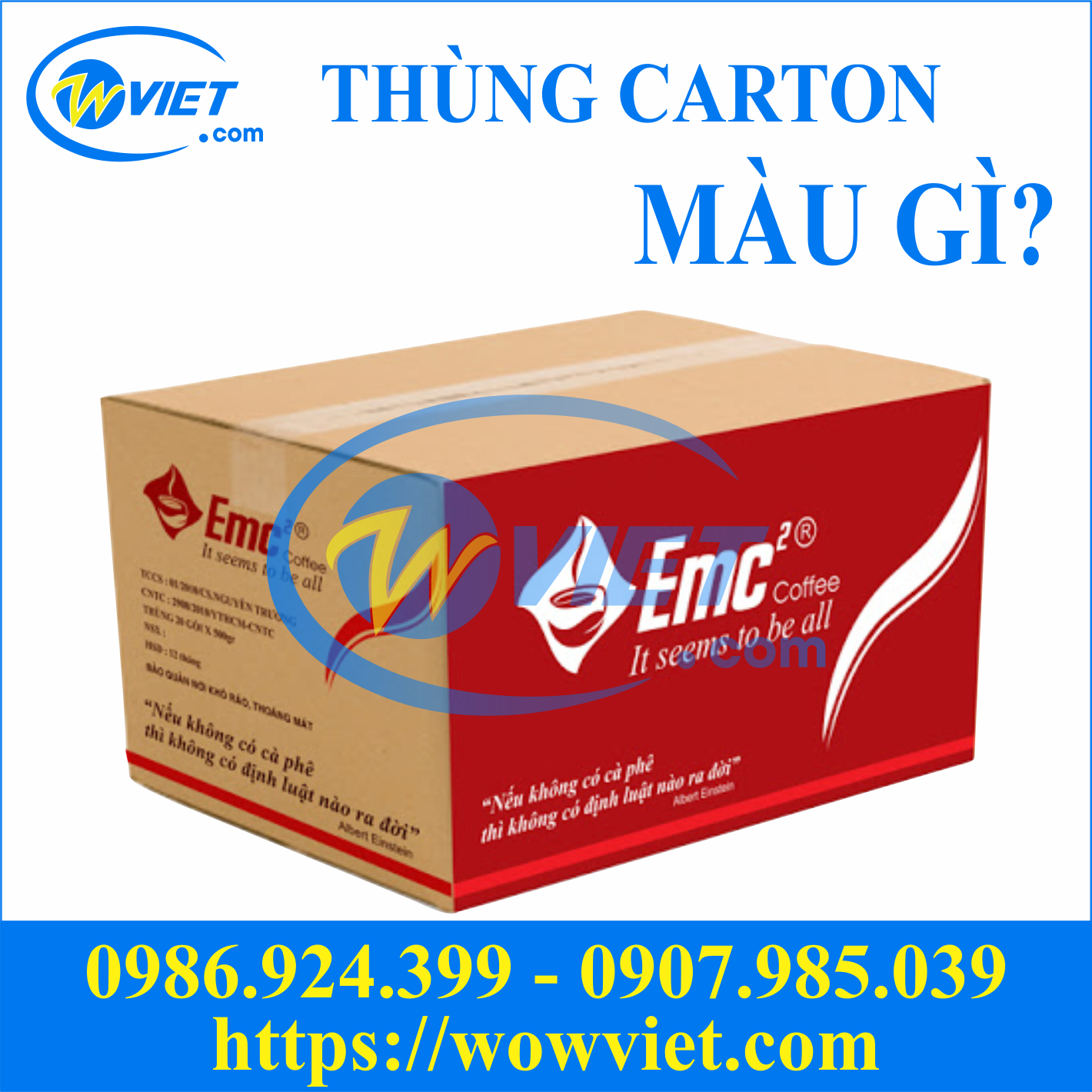 thùng carton in màu