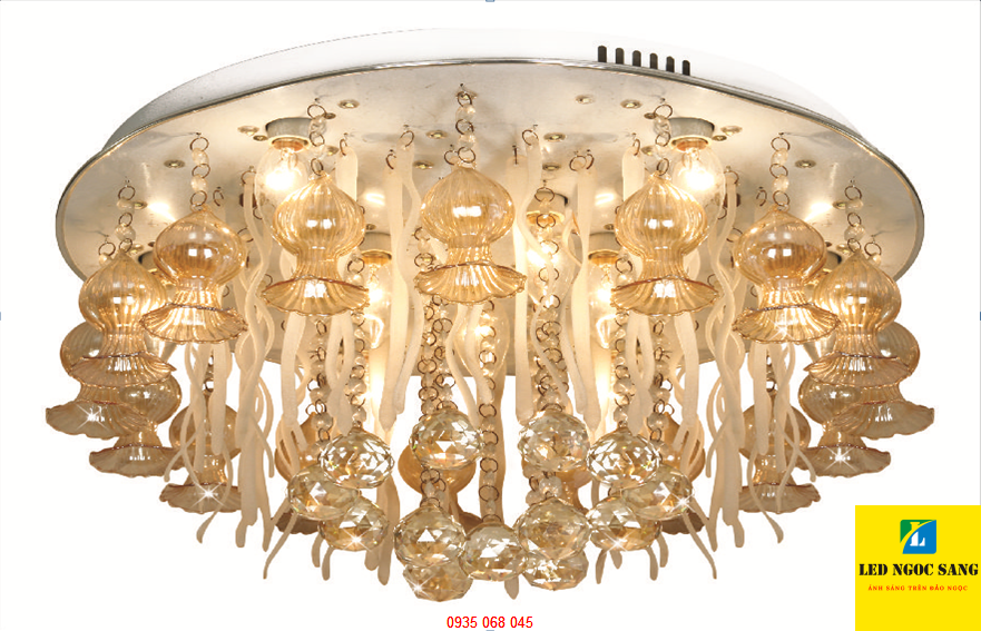 Đèn chùm HE 8601 phú quốc, đèn trang trí trần nhà phú quốc
