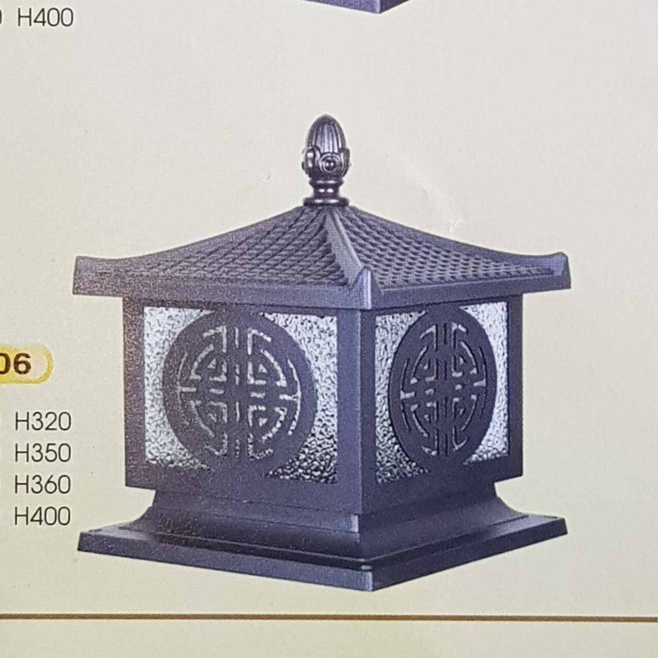 Đèn trụ cổng phú quốc