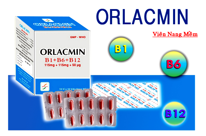 Orlacmin bổ sung Vitamin B1, B6, B12 Orlacmin bổ sung Vitamin B1, B6, B12