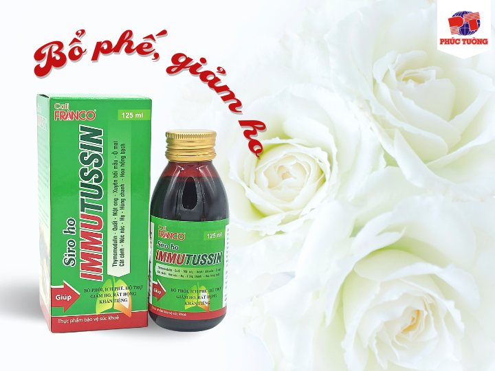 Siro Immutussin bổ phế, giảm ho Siro Immutussin bổ phế, giảm ho