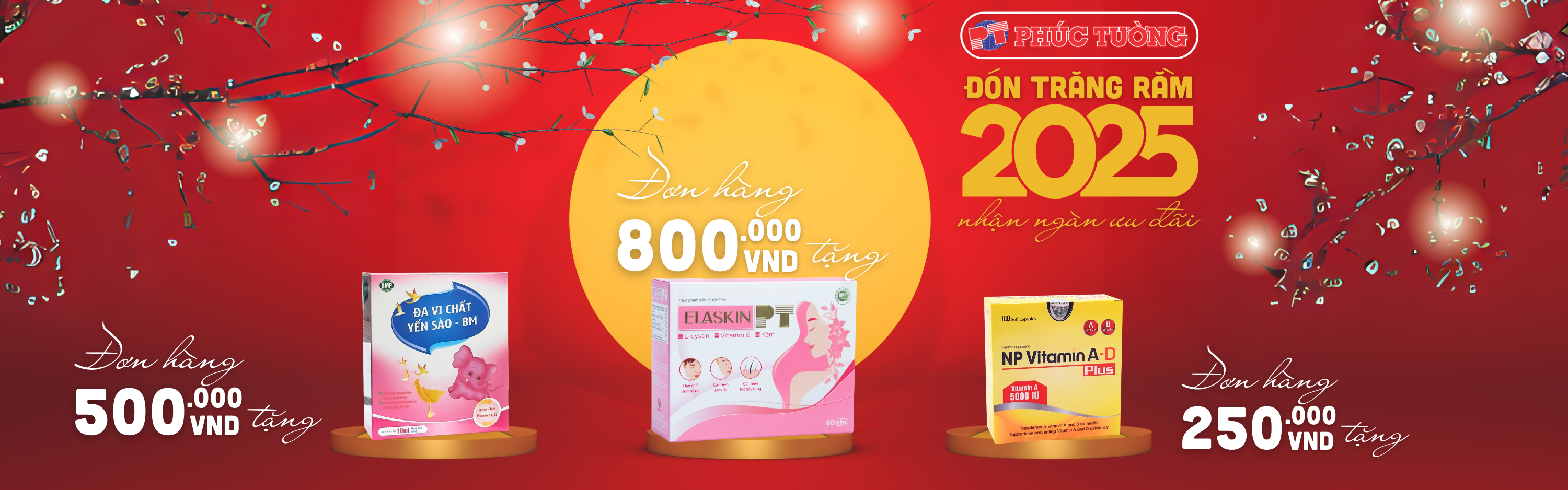 Chương trình khuyến mãi ĐÓN TRĂNG RẰM 2025 Chương trình khuyến mãi ĐÓN TRĂNG RẰM 2025