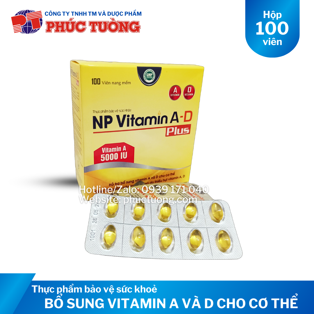 NP Vitamin A-D Plus bổ sung Vitamin A và D cho cơ thể NP Vitamin A-D Plus bổ sung Vitamin A và D cho cơ thể